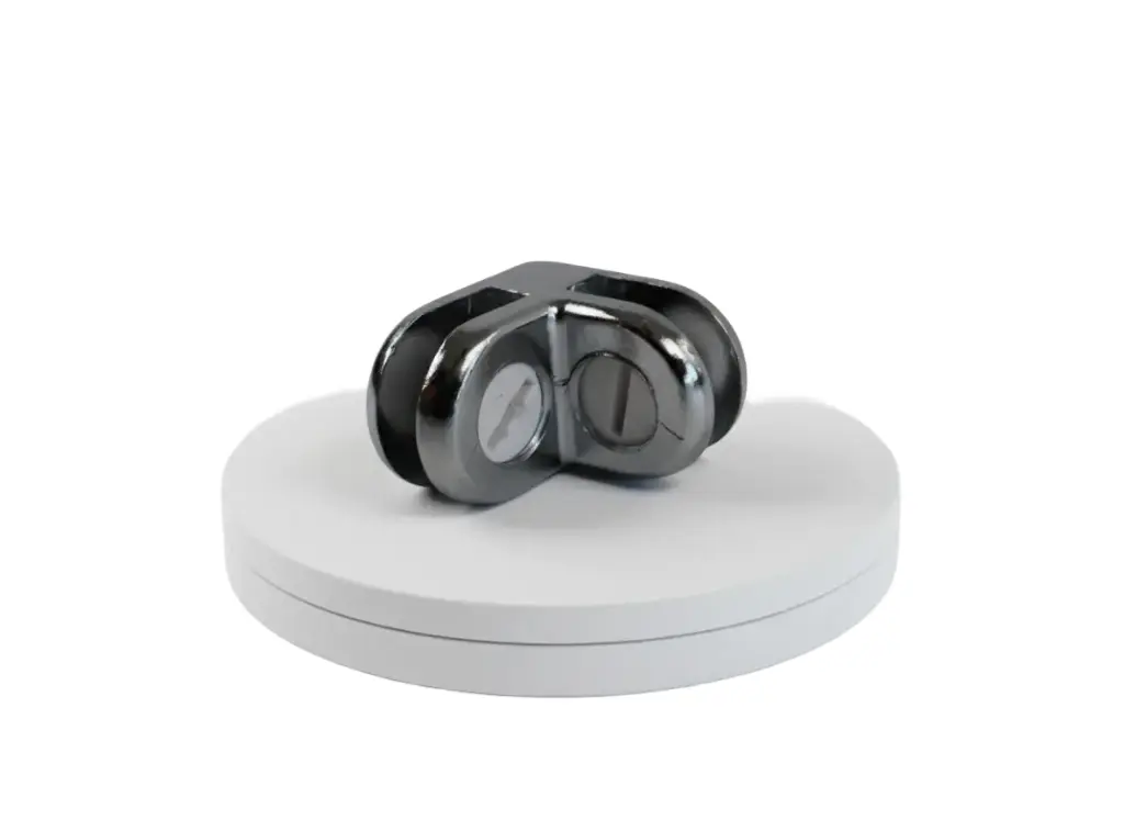 2 Way L Clip for glass displays