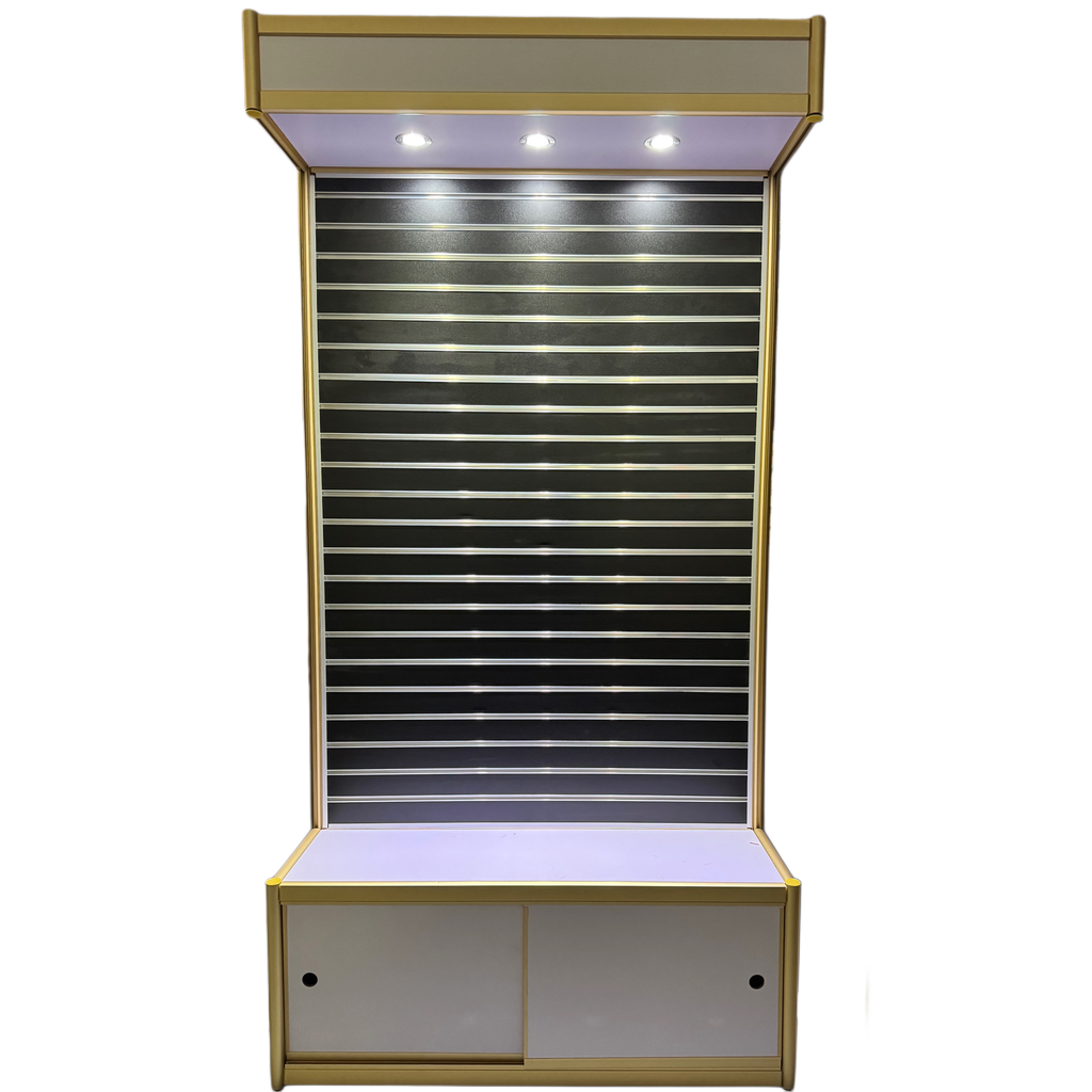 Slatwall Display (4x8ft) gold