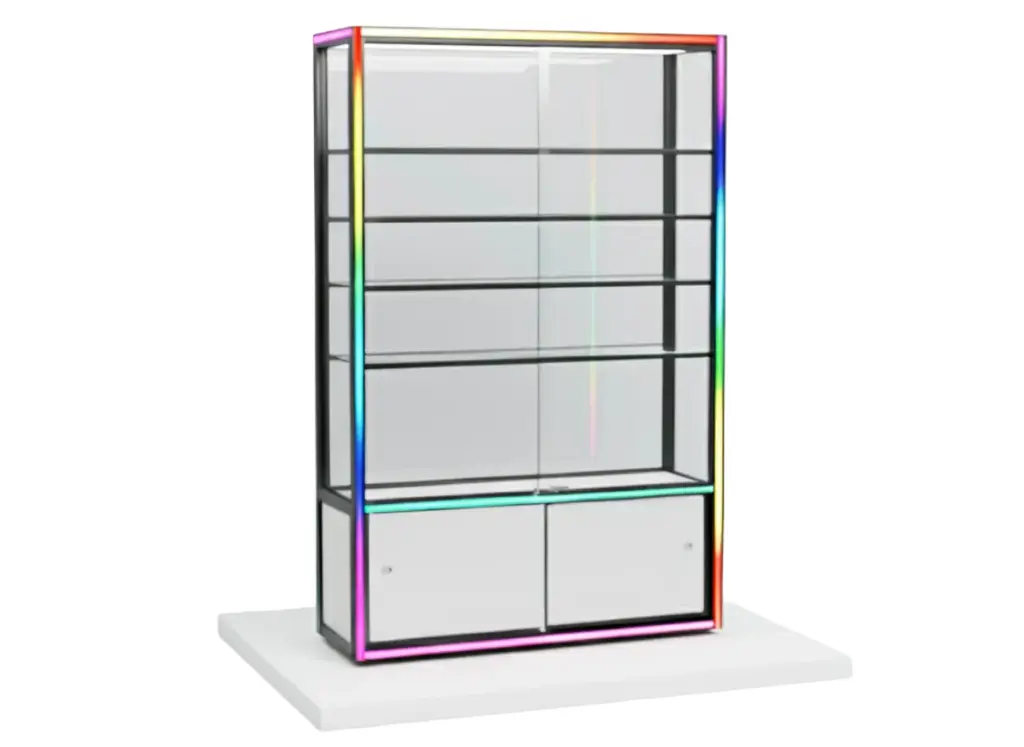 Showcases (4x6ft) Glass 4 Side With Music Light