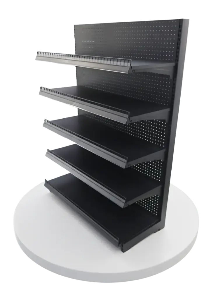 Metal Wall Shelf 5 Layers 4x5 Black