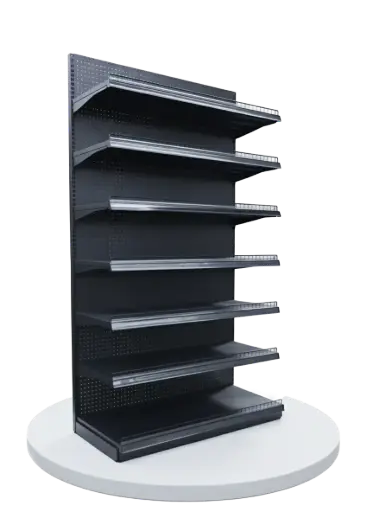 Metal Wall Shelves 7 Layers 4x7 (Black)